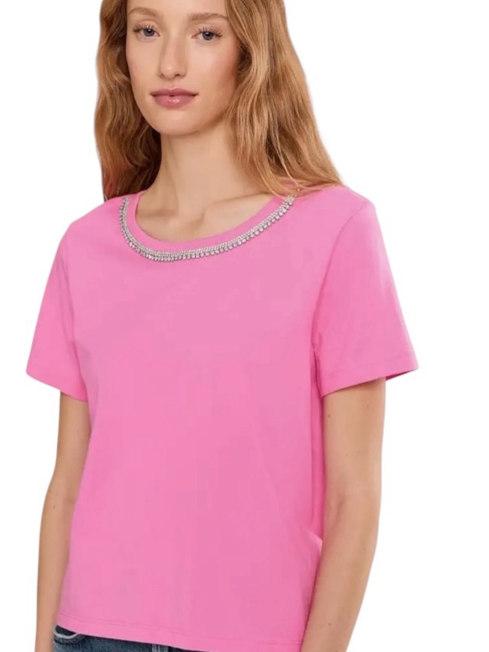 NWT Lilly Pulitzer Clairmont Rhinestone Knit Tee size large